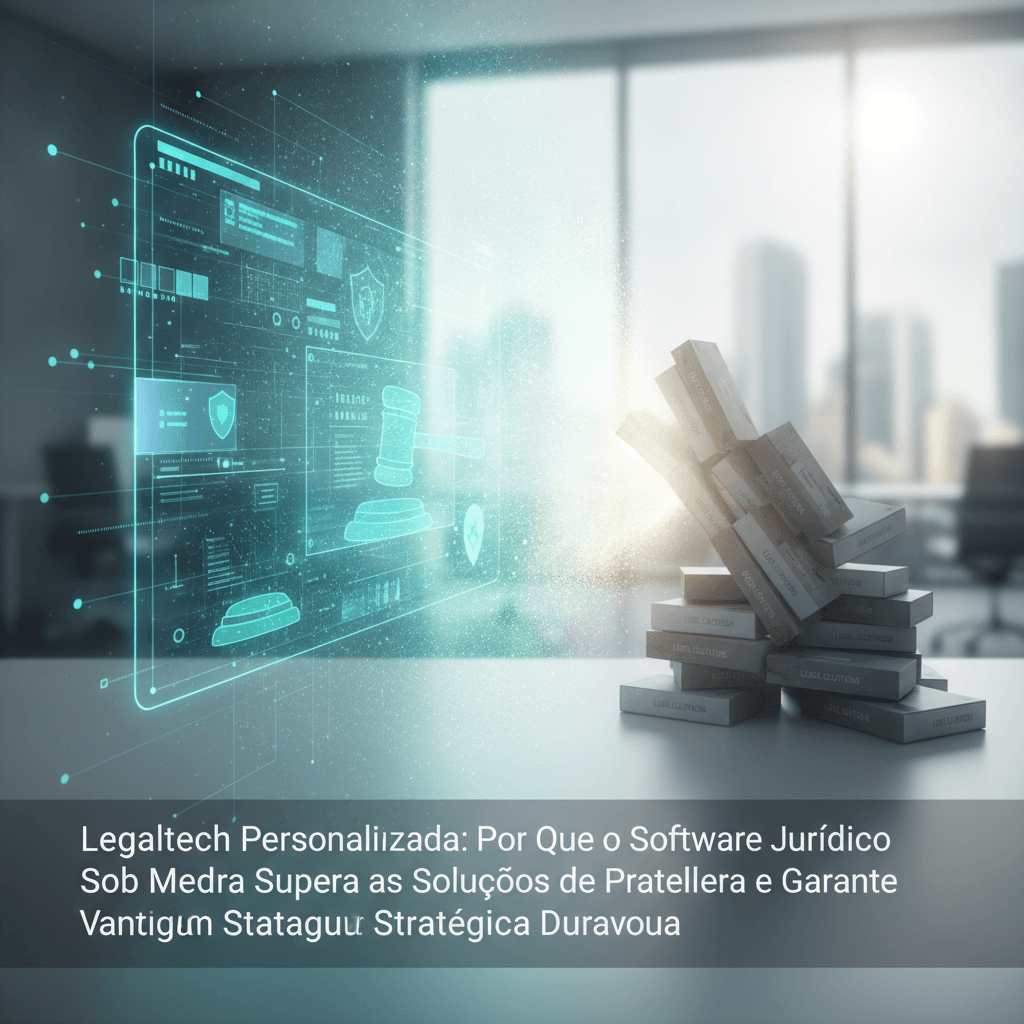 Legaltech Personalizada: Por Que o Software Jurídico Sob Medida Supera as Soluções de Prateleira e Garante Vantagem Estratégica Duradoura